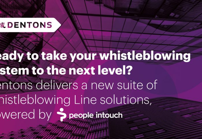 Dentons og People Intouch samarbejder om at tilbyde en ny whistleblowing-linje til klienter